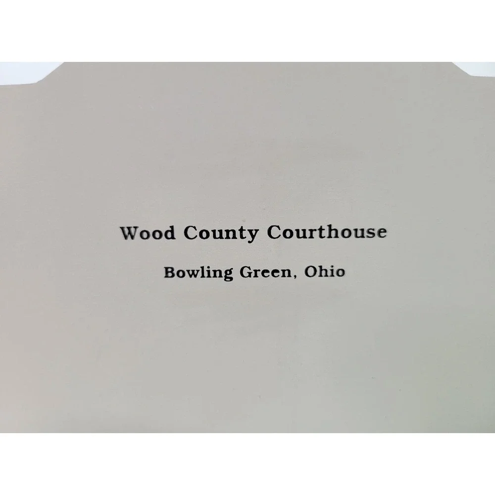 Cat's Meow Wood County Courthouse Bowling Green Ohio House 1996‎ Vintage